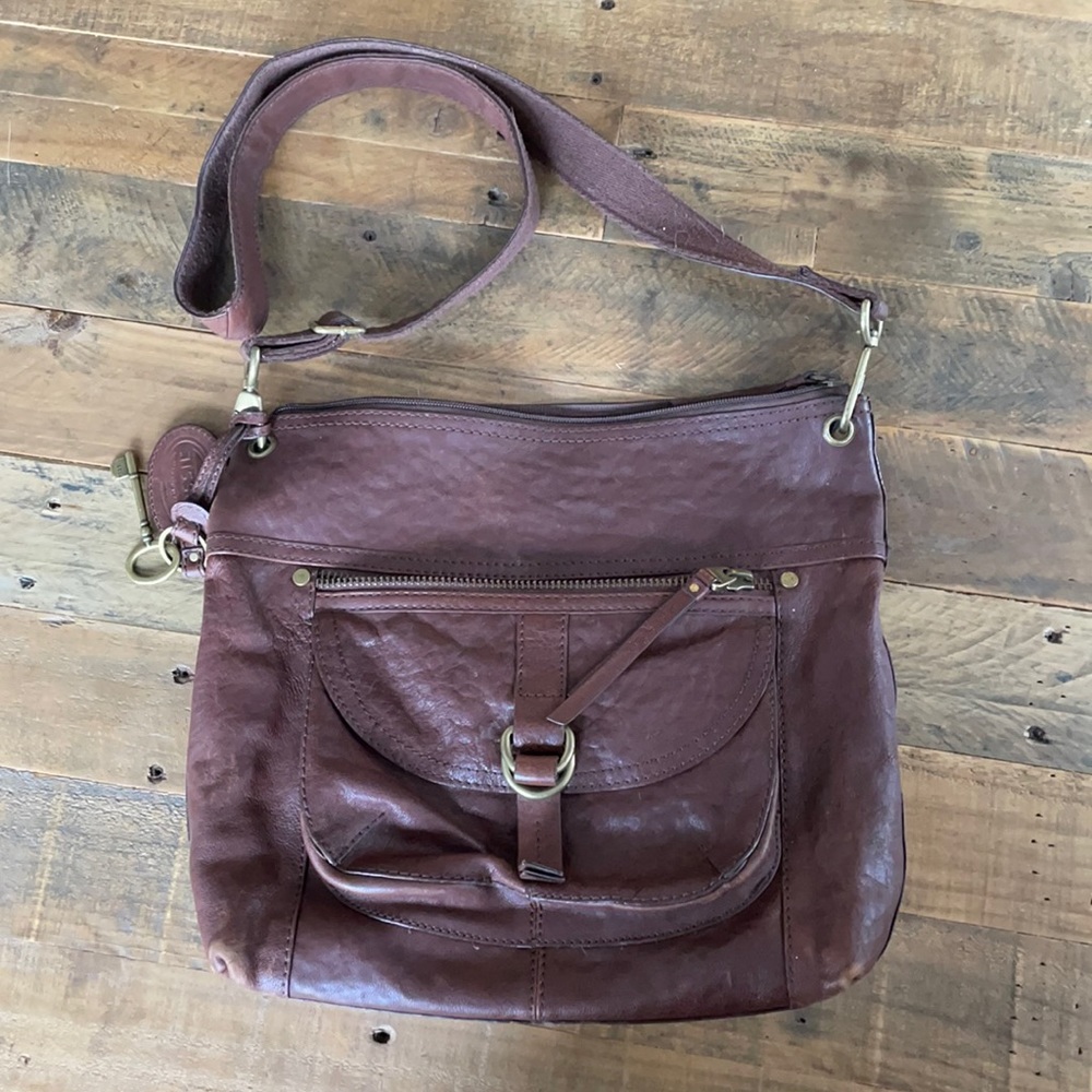 Boho Fossil Saddle Bag